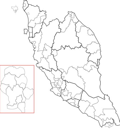 Blank Map Of Peninsular Malaysia Public Domain Vectors | Images and Photos finder