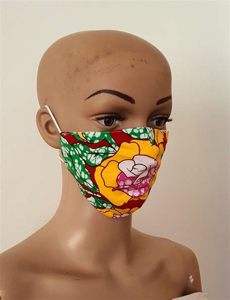 African Print Face Mask | Ankara Fabric Print Face Masks | ATMKollectionz