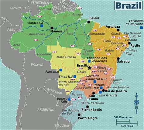 Brazil Airports Map