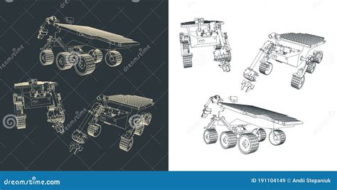 Mars rover illustration stock vector. Illustration of colonization ...