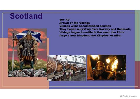 The History of Scotland general voca…: English ESL powerpoints