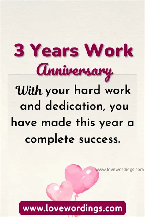 45 Best 3 Years Work Anniversary Quotes & Wishes [2023]