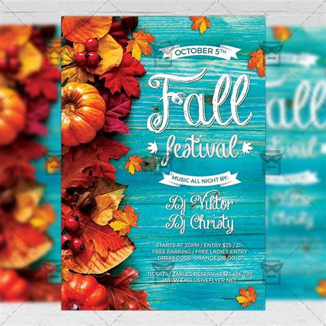 Fall Festival Flyer - Seasonal A5 Template | Festival flyer, Fall festival, Flyer free