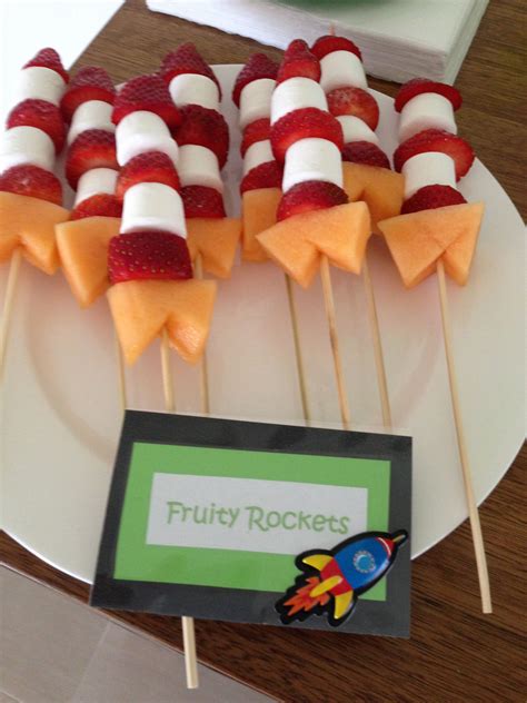 Fruity rockets for space party | Space theme party, Space birthday, Space party