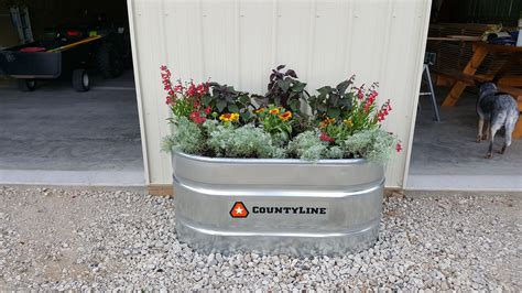 Water trough planter | Trough planters, Water trough planter, Pole barn ...