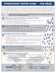 How to Pray for Israel: Prayer Guides from a Messianic World View