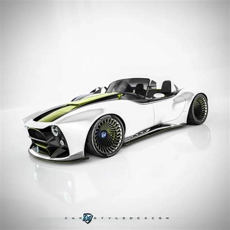 the concept car is designed to look like it could be driving on land or ...