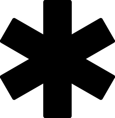 Star Of Life Vector Icon Design 15353360 Vector Art at Vecteezy