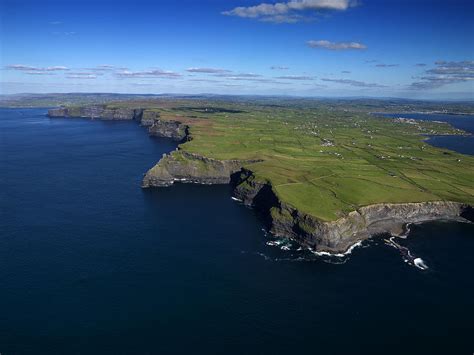 Aerial View Of The Cliffs Of Moher Photograph by Chris Hill