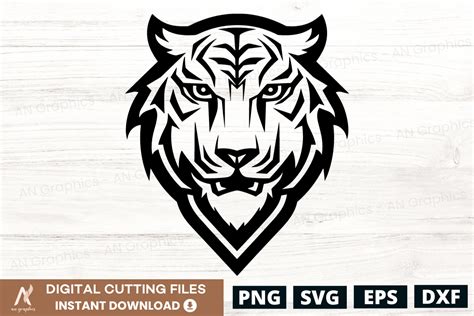 Tiger Logo SVG - Design No 4 Graphic by AN Graphics · Creative Fabrica