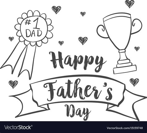 Fathers Day Drawing Images : Fathers Happy Drawing Birthday Dad Father Coloring Pages Days Bird ...