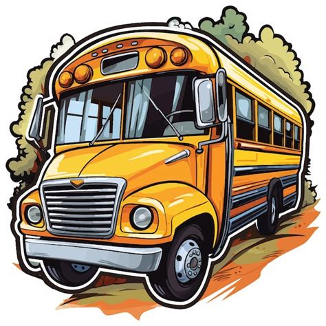 Premium Vector | Cartoon school bus illustration