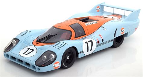 Gulf Porsche 917 Le Mans Blue & Orange Gulf Livery 1:18 Scale Car Model