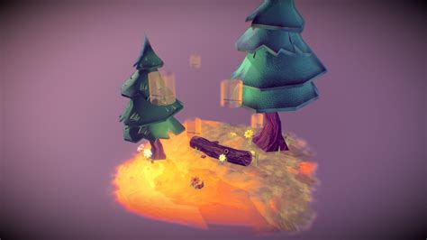 LOW POLY FOREST - 3D model by FoxxDrive [e84b9f6] - Sketchfab