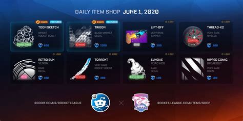 Item Shop Daily Items (06-01-2020) : r/RocketLeague