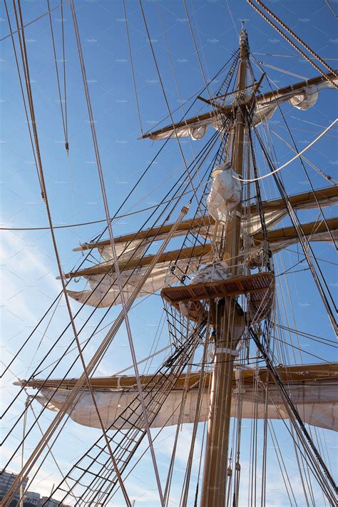 Mast of sail ship | High-Quality Transportation Stock Photos ~ Creative ...