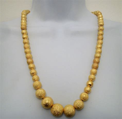 Gold Ball Necklace - Cambardi