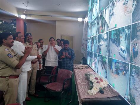 MLA Arekapudi Gandhi inaugurates city surveillance system