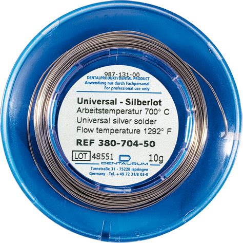 Universal silver solder in rolls - DENTAURUM USA eShop