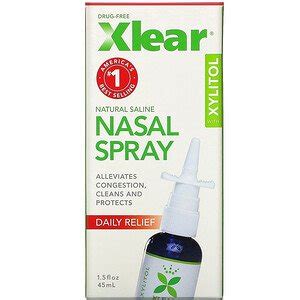 Xylitol Saline Nasal Spray, Fast Relief, 1.5 fl oz (45 ml), Xlear - SuperFoodsNZ