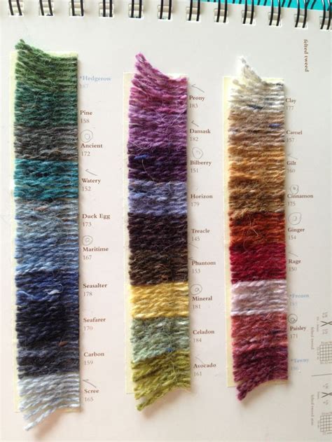 Rowan Felted Tweed Colour Chart | Rowan yarn, Rowan felted tweed, Tweed yarn