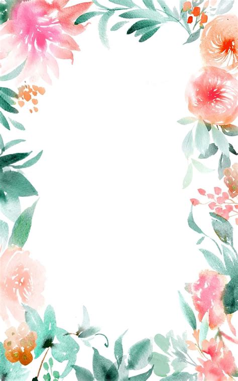 Download Beautiful Cute Floral Border Frame Wallpaper | Wallpapers.com