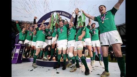 Ireland lift the trophy and celebrate their Grand Slam! | NatWest 6 Nations - YouTube