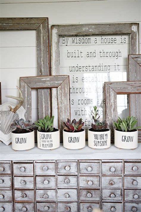 DIY Succulent Planters | Succulent planter diy, Diy farmhouse decor ...