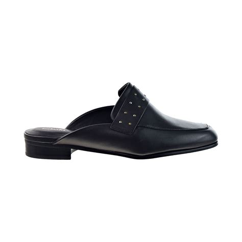 Clarks - Clarks Pure Mule Women's Slip-on Dress Shoes Black Leather 26150382 - Walmart.com ...