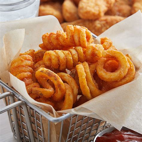 Curly Q Seasoned French Fries 6/5# bags - Batavia Restaurant Supply