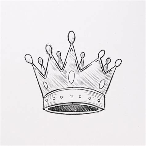 How to Draw a Crown (easy step by step) 👑