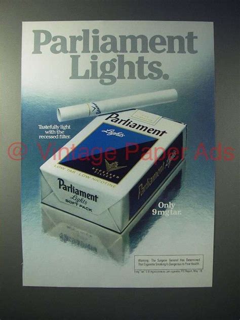 1979 Parliament Lights Cigarette Ad!-AT1151