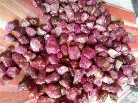 Natural Ruby Raw rough Precious Gemstones Fine Colour Loose - Etsy