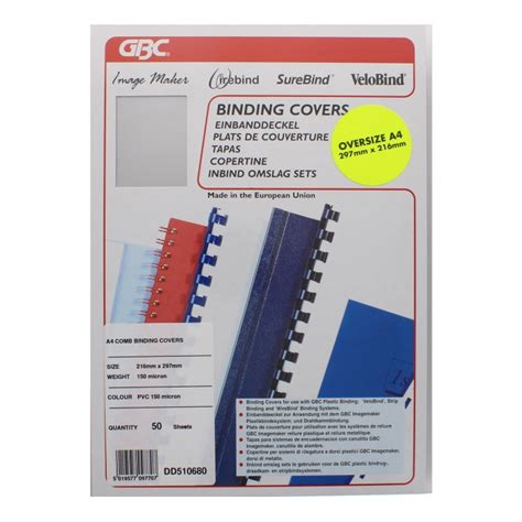 Wholesale A4 Comb Binding Covers 50 Pack