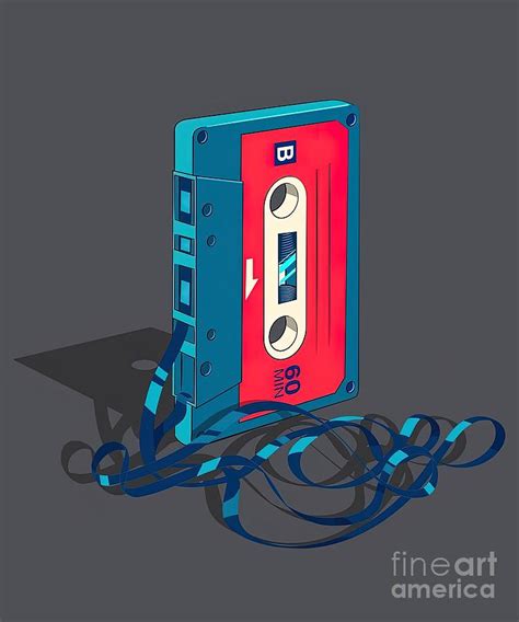 Cassette Tape Old Unraveled Painting by Richardson Stewart - Fine Art ...