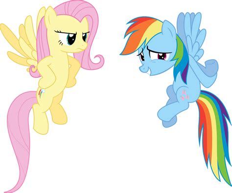 Rainbow Dash with Fluttershy by Ispincharles on DeviantArt