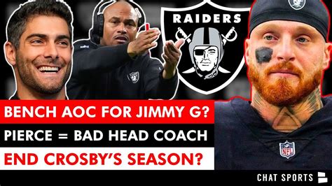 Aidan O’Connell Sucks! Start Jimmy Garoppolo? Raiders Rumors On Antonio Pierce & Maxx Crosby ...