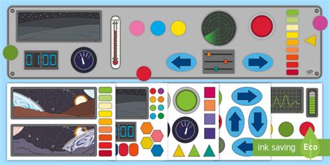 Design your Own Spaceship Control Panel Display Pack