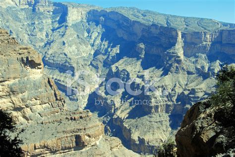 Oman, Mountains Landscape Of Omani Great Canyon Stock Photo | Royalty ...