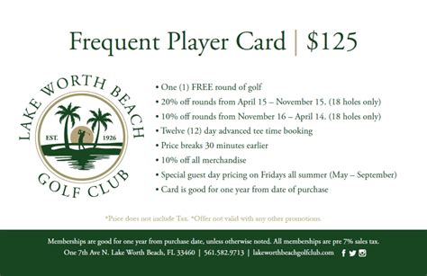 Memberships - Lake Worth Beach Golf Club