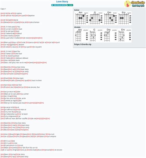 Guitar Chords For Love Story