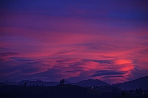 Purple Sky Clouds Mountains 4k Wallpaper,HD Nature Wallpapers,4k Wallpapers,Images,Backgrounds ...