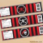 FREE Printable Pirate Water Bottle Labels