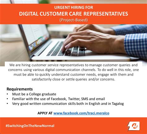 Meralco Careers - We are urgently hiring for Digital...