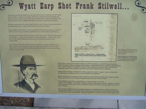 Photo: Wyatt Earp Shot Frank Stilwell Marker