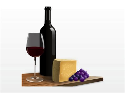 Wine And Cheese Vector Art & Graphics | freevector.com