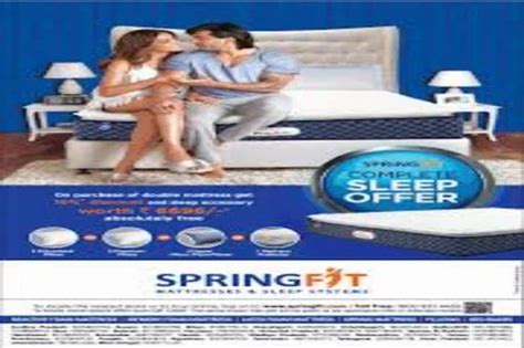 Thickness: 6 Inches Size: Double Springfit Bed Mattress at Rs 45200 in ...