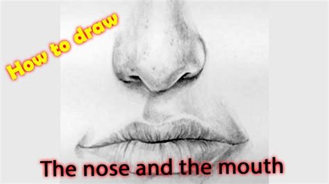 Draw nose and mouth | Nose drawing, Nose, Mouth