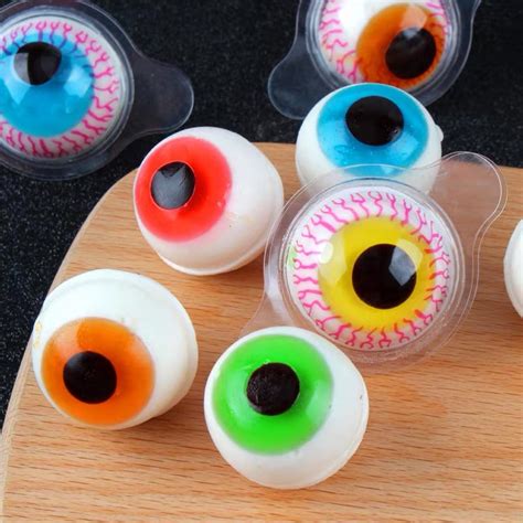 Fruit Flavor Eyeball Shape Gummy Candy Halloween Candy For Kids,China ...