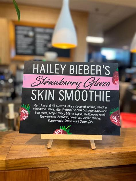 Hailey Bieber Erewhon Strawberry Skin Smoothie - Garden